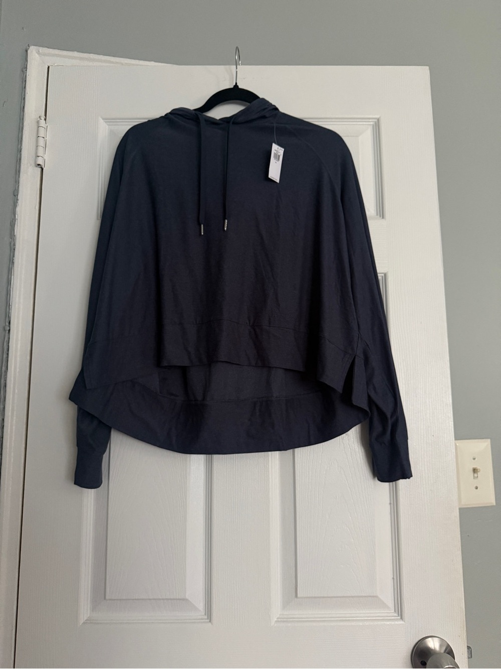 Old Navy Black Hooded Layered Pullover